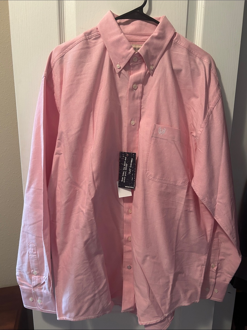 Men's Pink Button-Down Western Panhandle Slim NWT